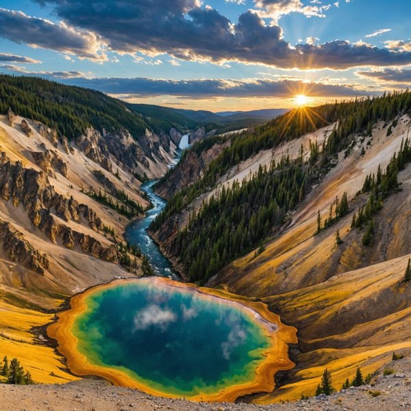 Où trouver les meilleurs sentiers de randonnée dans le parc national de Yellowstone, USA?