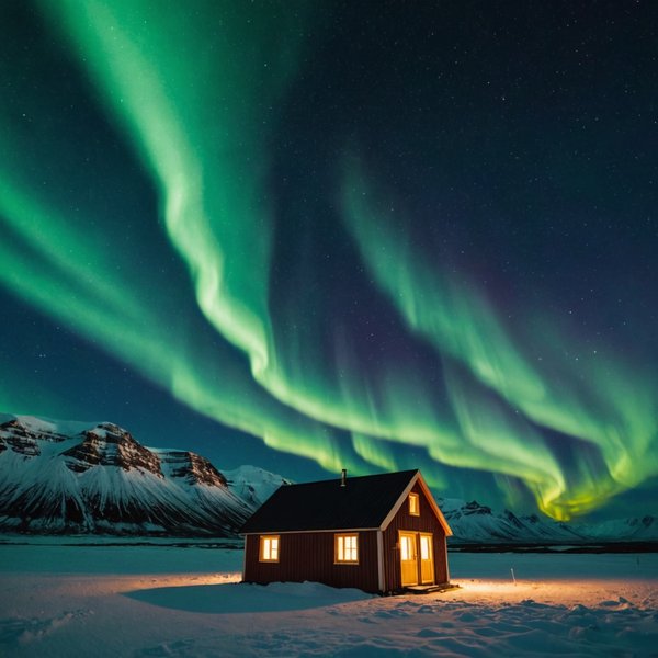 Quels chalets en Islande proposent des séjours avec des cours de photographie nocturne et des excursions pour observer les aurores boréales?