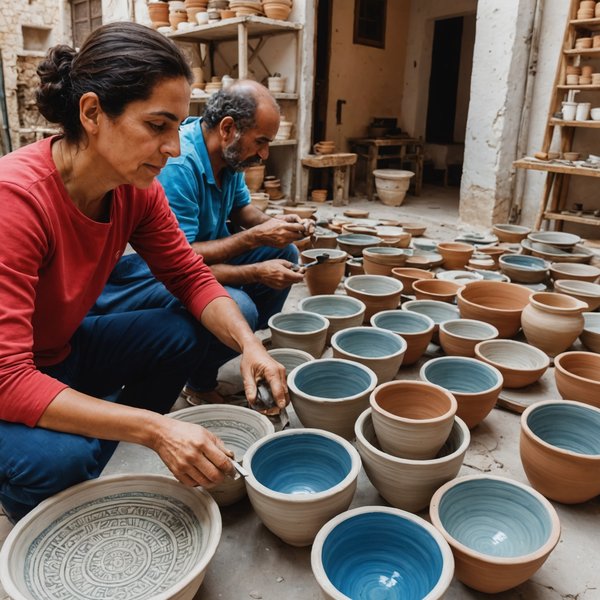 Où apprendre les techniques de fabrication de céramique en Tunisie : ateliers et artisans recommandés ?
