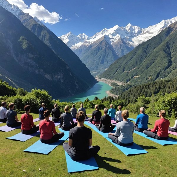 Où trouver des stages de yoga dans les montagnes de l'Himalaya?