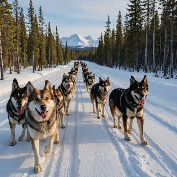 Quels sont les meilleurs itinéraires pour une expédition en traîneau à chiens en Laponie, Suède?